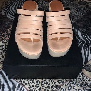 JOE’S Nude Wedge Sandals